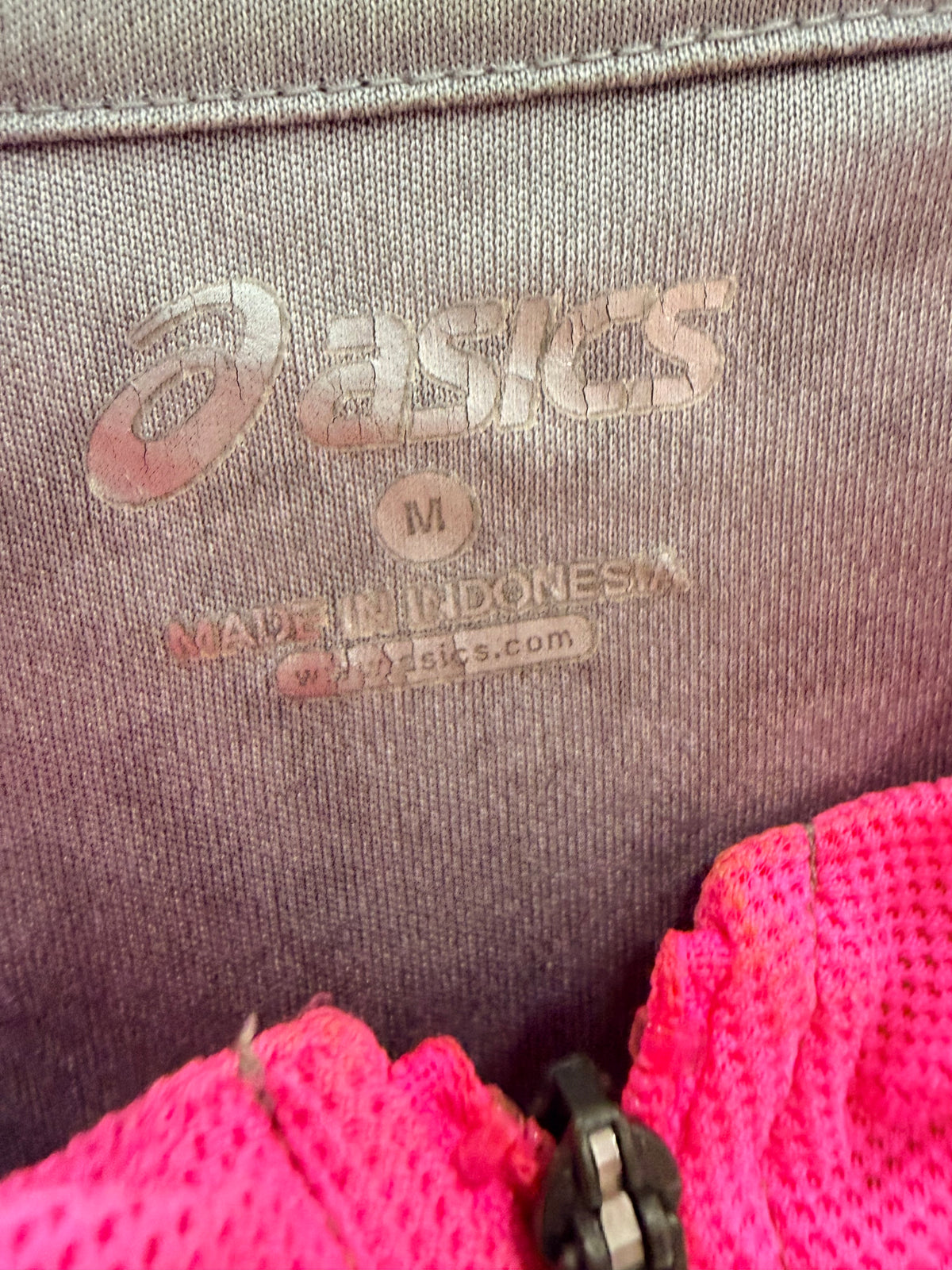 ASICS Γυναικεία Αθλητική Ζακέτα με Κουκούλα – Γκρι / Ροζ – M