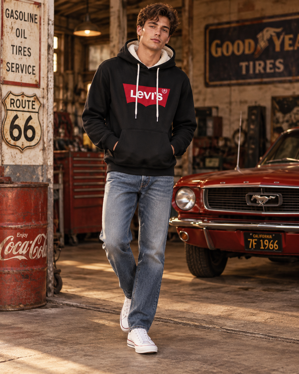 Levi's Ανδρικό Φούτερ Μαύρο-XL
