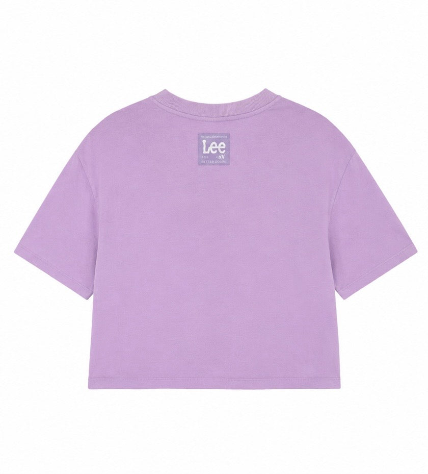 Lee X H&M Γυναικείο T-Shirt Μπλουζάκι – Λιλά – Size XL