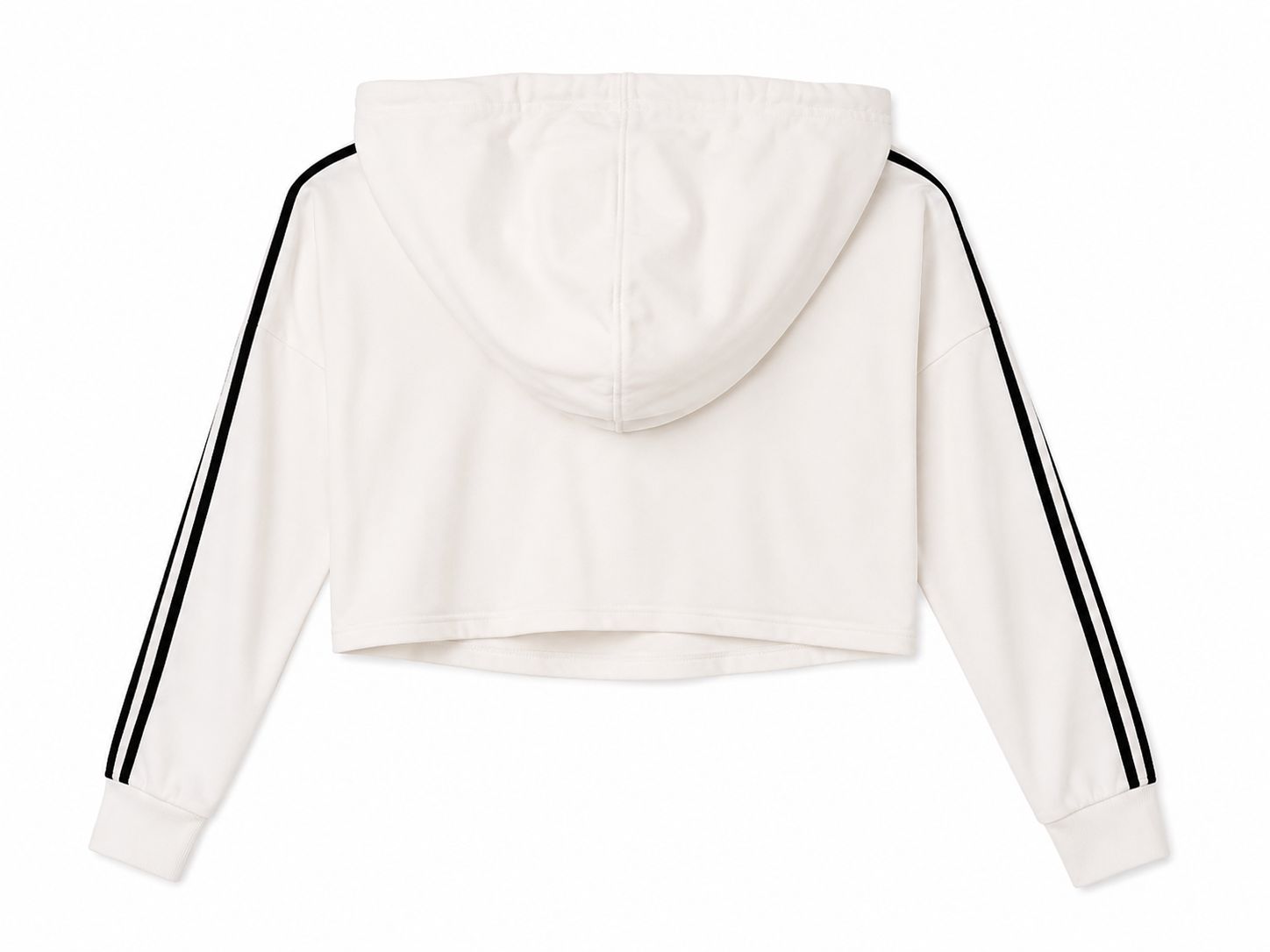 Adidas Originals Γυναικείο Crop Hoodie Λευκό-XS
