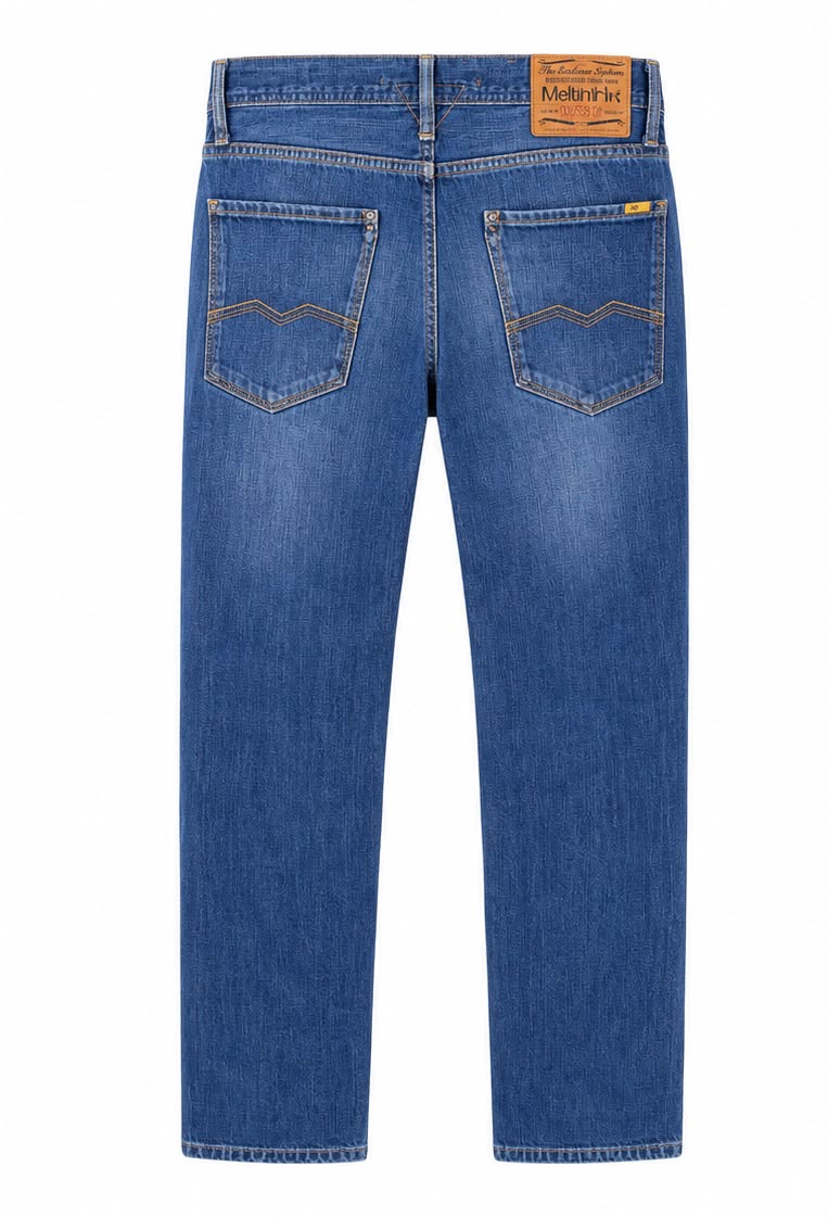 Meltin’Pot Regular Fit Jeans – Blue Denim-W33