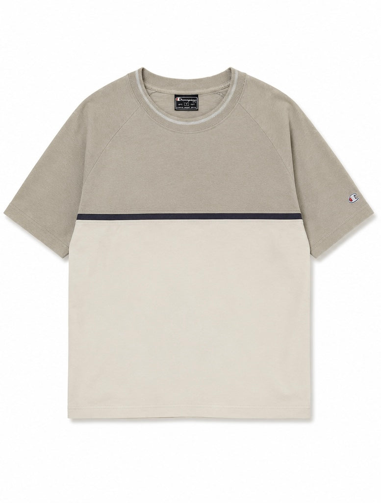 Champion Ανδρικό T-Shirt Μπλουζάκι – Μπεζ/Εκρού – M
