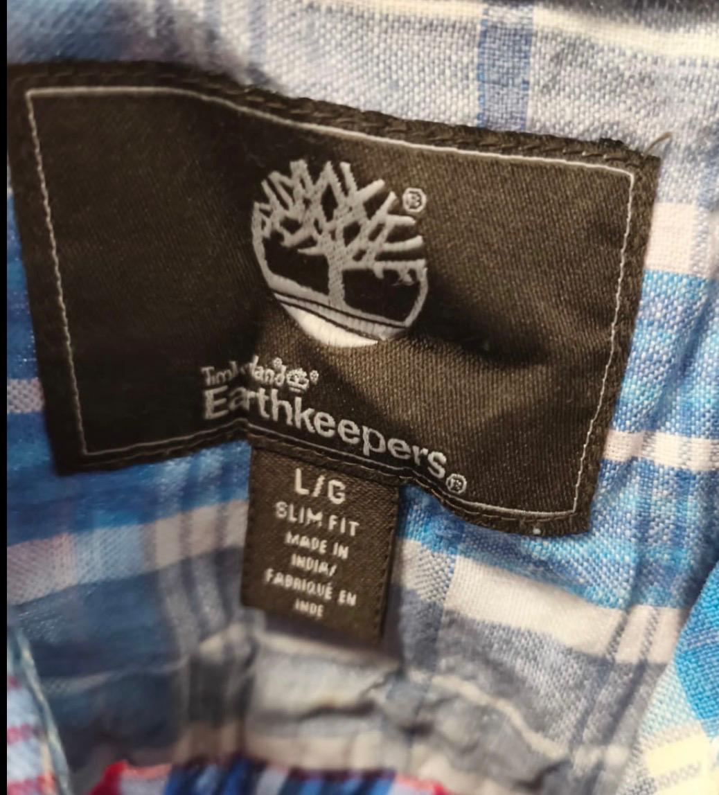 Timberland Ανδρικό Κοντομάνικο Καρό Πουκάμισο – Κόκκινο/Μπλε – L