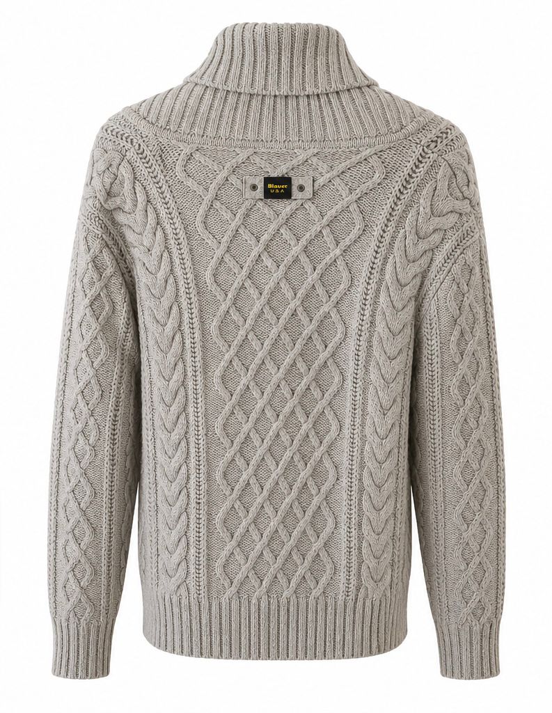 Blauer USA Cable Knit Roll Neck Πλεκτό-XL