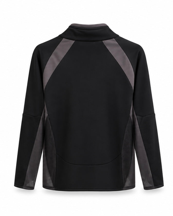 Adidas Ανδρική Ζακέτα Μαύρη Γκρι - 3XL