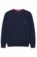 Harmont & Blaine Ανδρικό Navy Πλεκτό Πουλόβερ με Logo-L