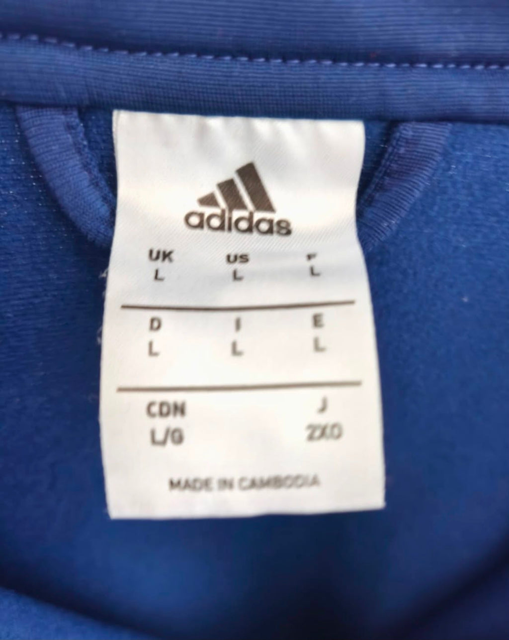 Adidas Track Jacket Navy – Full Zip Team Edition-L