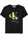Calvin Klein Jeans Μαύρο T-Shirt με Graphic Logo-S