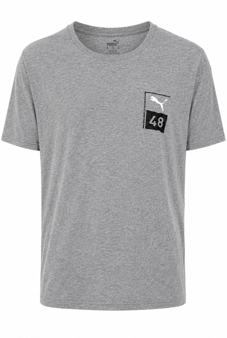 Puma Ανδρικό T-Shirt 48 Graphic – Γκρι-M
