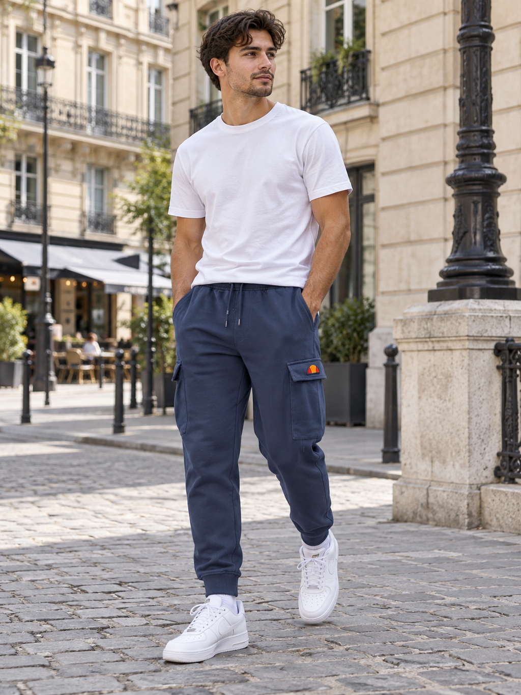 Ellesse Ανδρικό Cargo Παντελόνι Φόρμας Μπλε - S