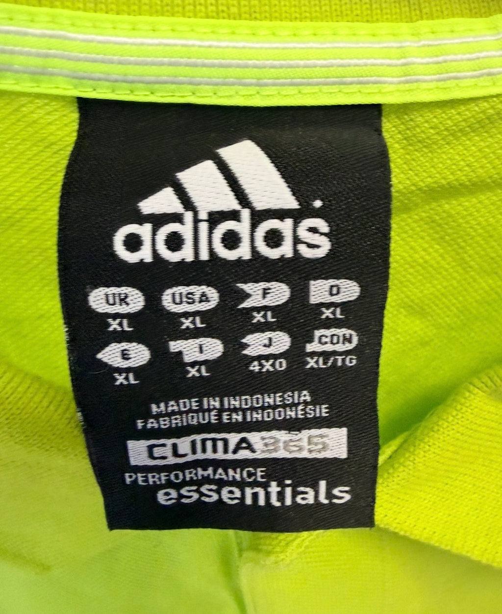 Adidas Clima365 Performance Essentials Ανδρικό Polo Lime XL