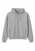 FILA Embroidered Logo Full-Zip Hoodie – Grey-S/M