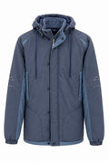 Kappa Hooded Winter Jacket – Blue/Grey-L