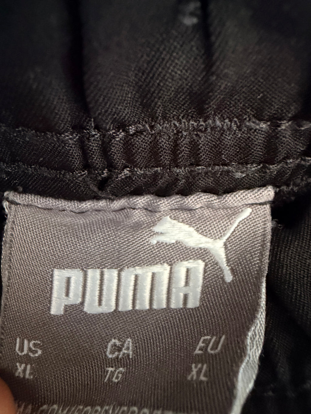 Puma Ανδρικό Μαύρο Αθλητικό Παντελόνι Φόρμας-XL