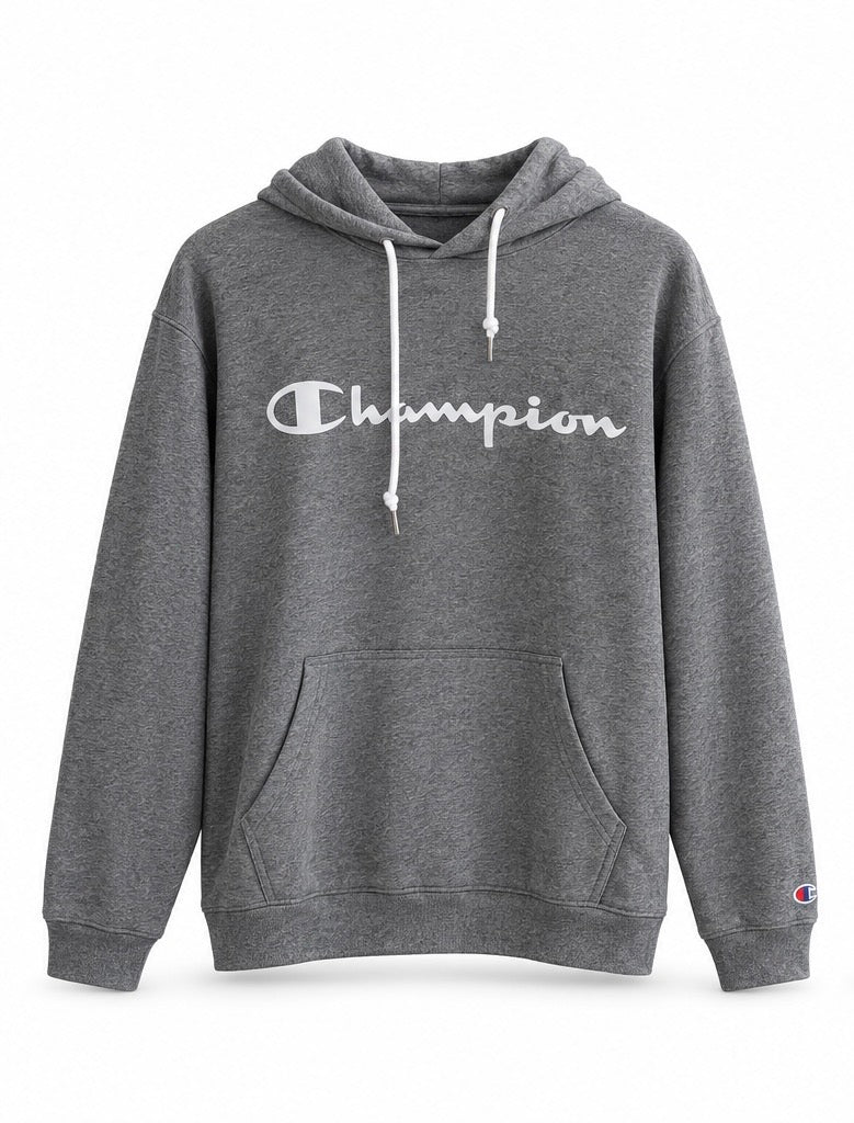 Champion Ανδρικό Φούτερ με Κουκούλα Γκρι – XL