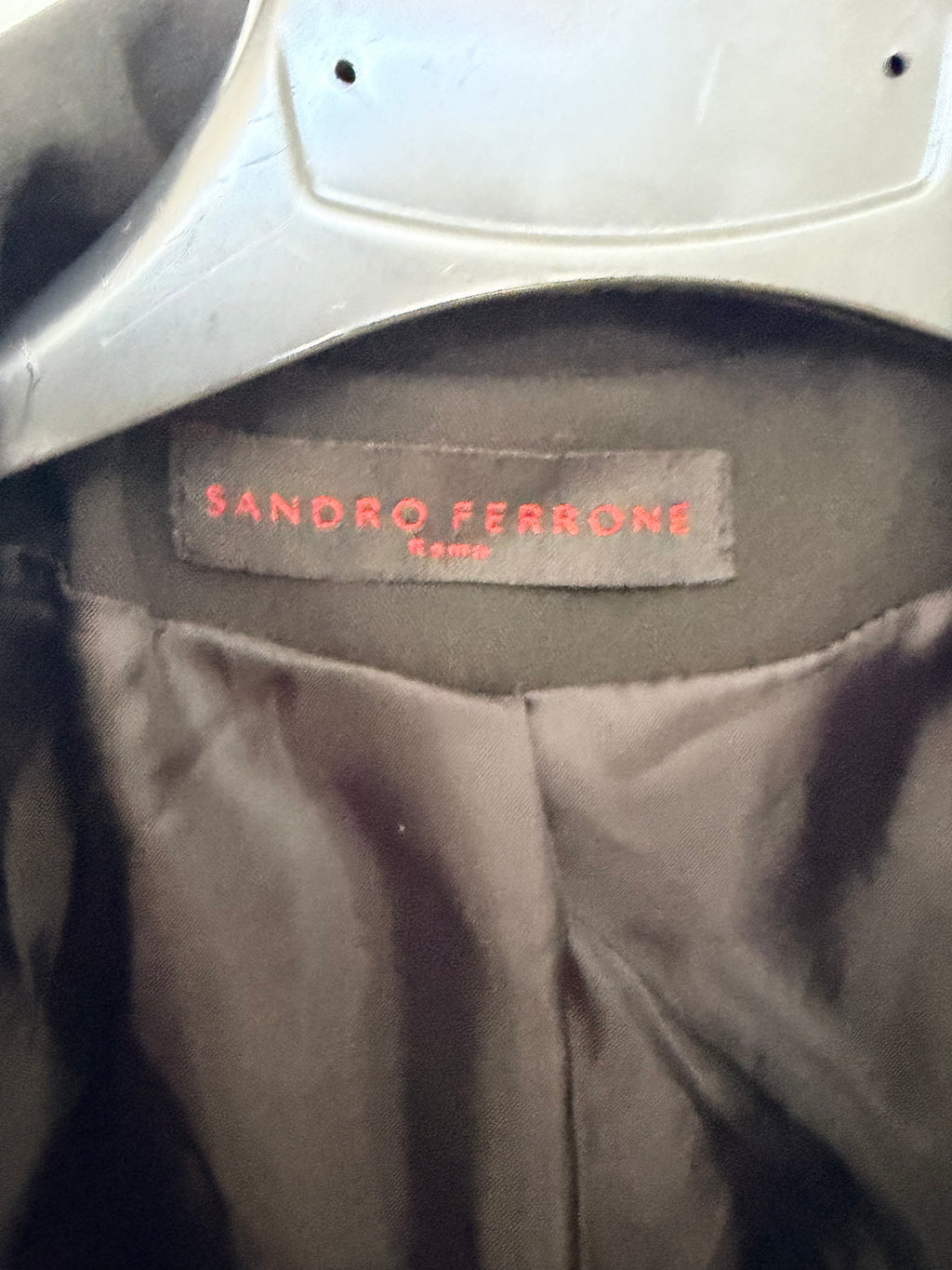 Sandro Ferrone Roma Μαύρο Γυναικείο Σακάκι με Κουμπιά-44