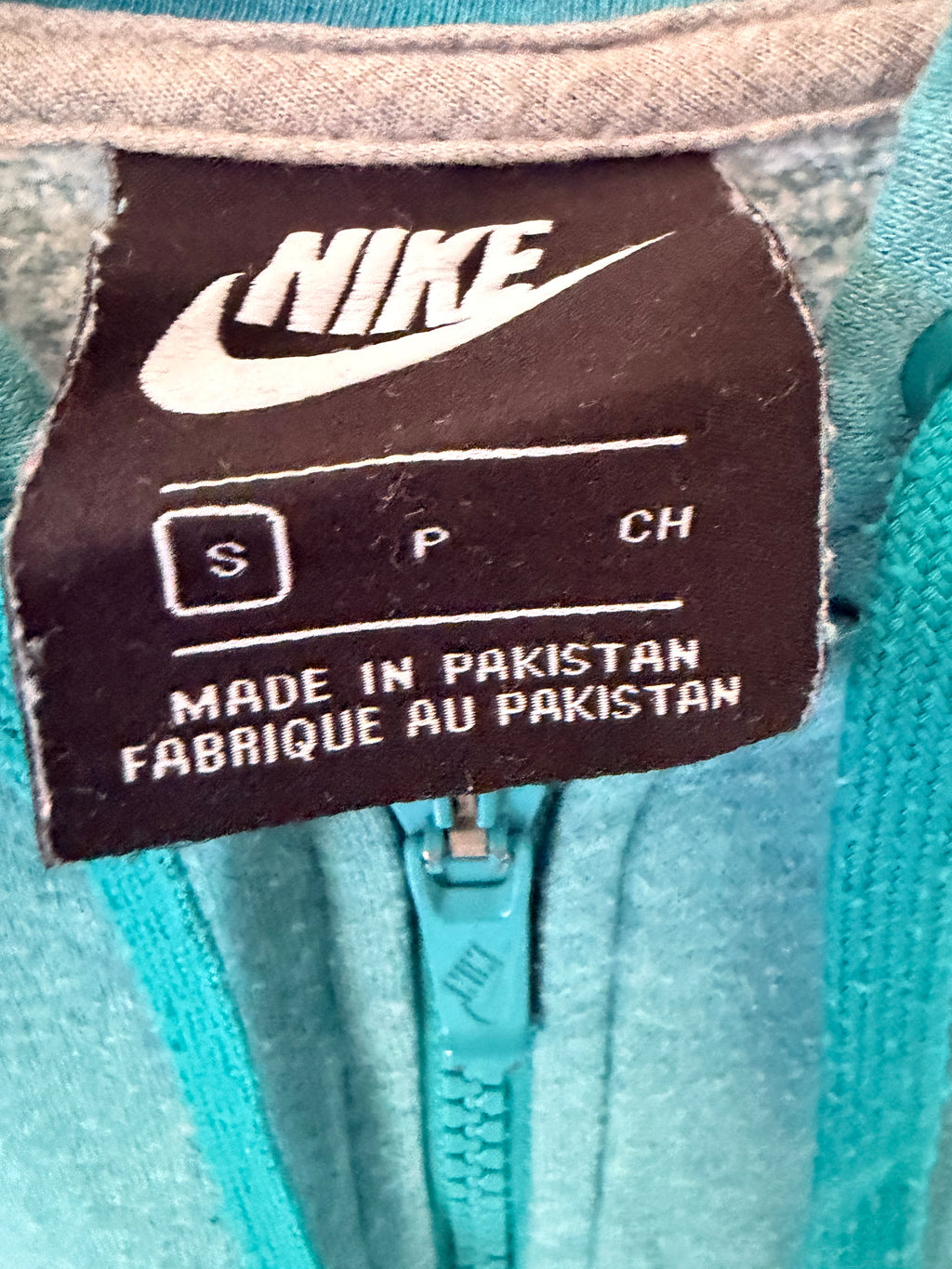 Nike Γυναικεία Ζακέτα Φούτερ με Κουκούλα – Τιρκουάζ – S