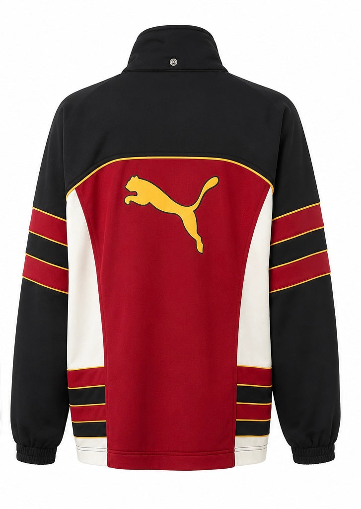 Puma Retro Color Block Full Zip Track Jacket με Μεγάλο Logo Πλάτης-2XL