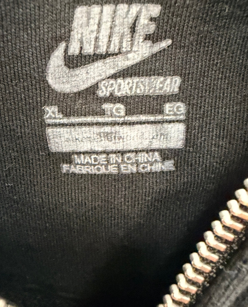 Nike Sportswear Ανδρική Ζακέτα Φούτερ με Κουκούλα – Μαύρο – XL