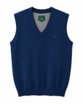 Henry Cotton’s Ανδρικό Πλεκτό Γιλέκο V-Neck – Navy Blue-S