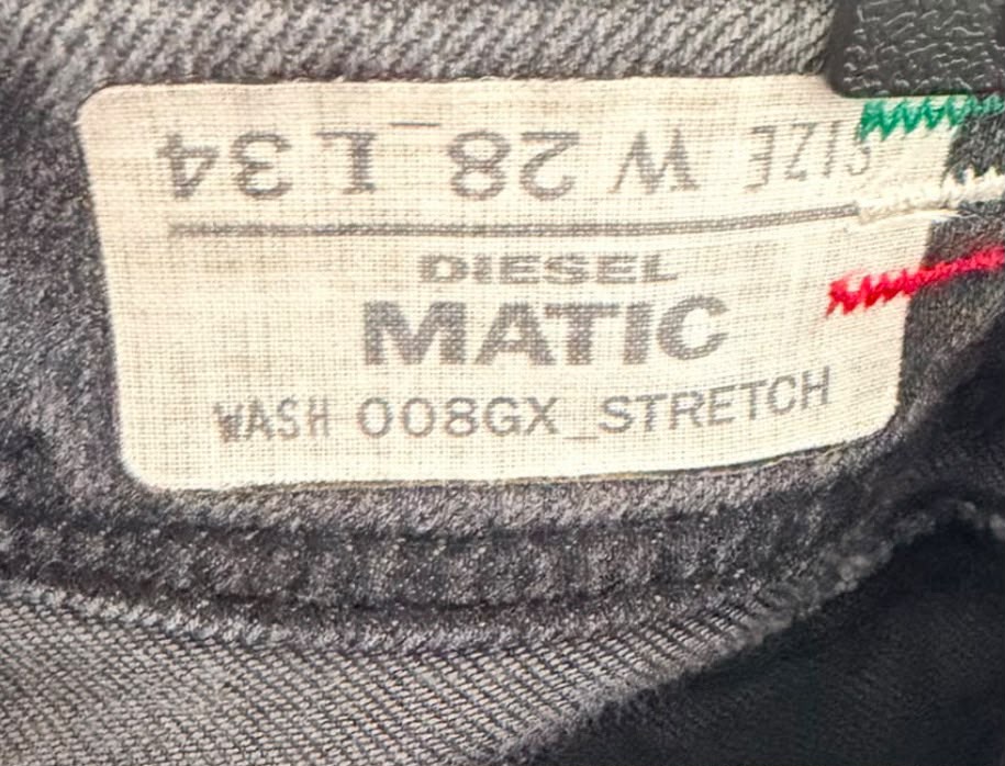 Diesel Matic Ανδρικό Τζιν Παντελόνι Γκρι Stretch – W28