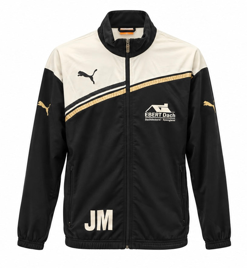 Puma Ανδρική Ζακέτα Μαύρη Εκρού – XL