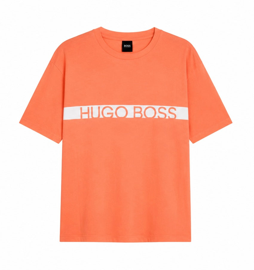 HUGO BOSS Ανδρικό T-Shirt Μπλουζάκι – Πορτοκαλί – L