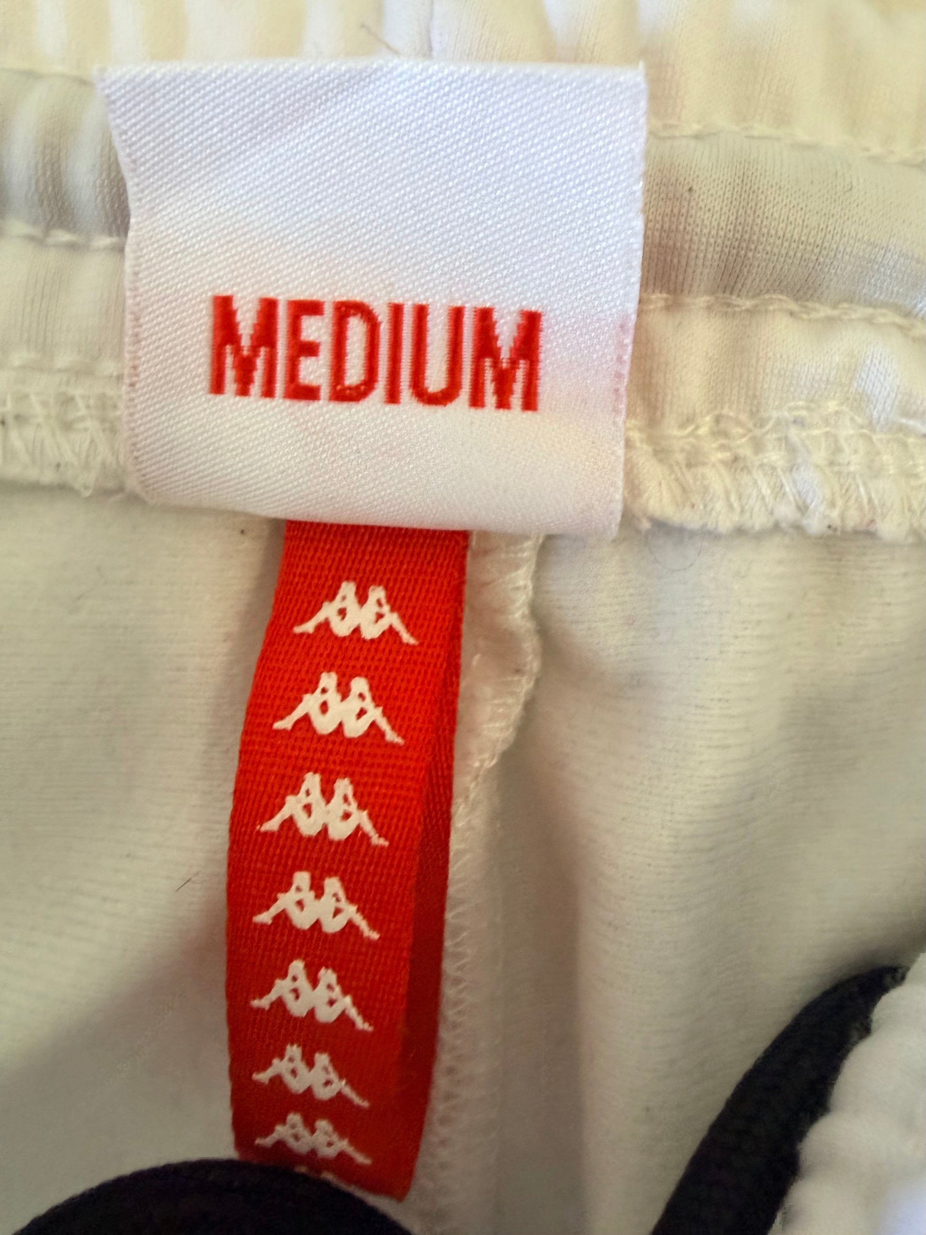 Kappa White Logo Tape Track Pants-M
