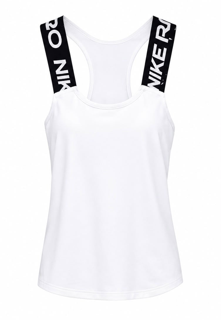 Nike Pro Dri-FIT Γυναικεία Αθλητική Μπλούζα Αμάνικη – Λευκή – S