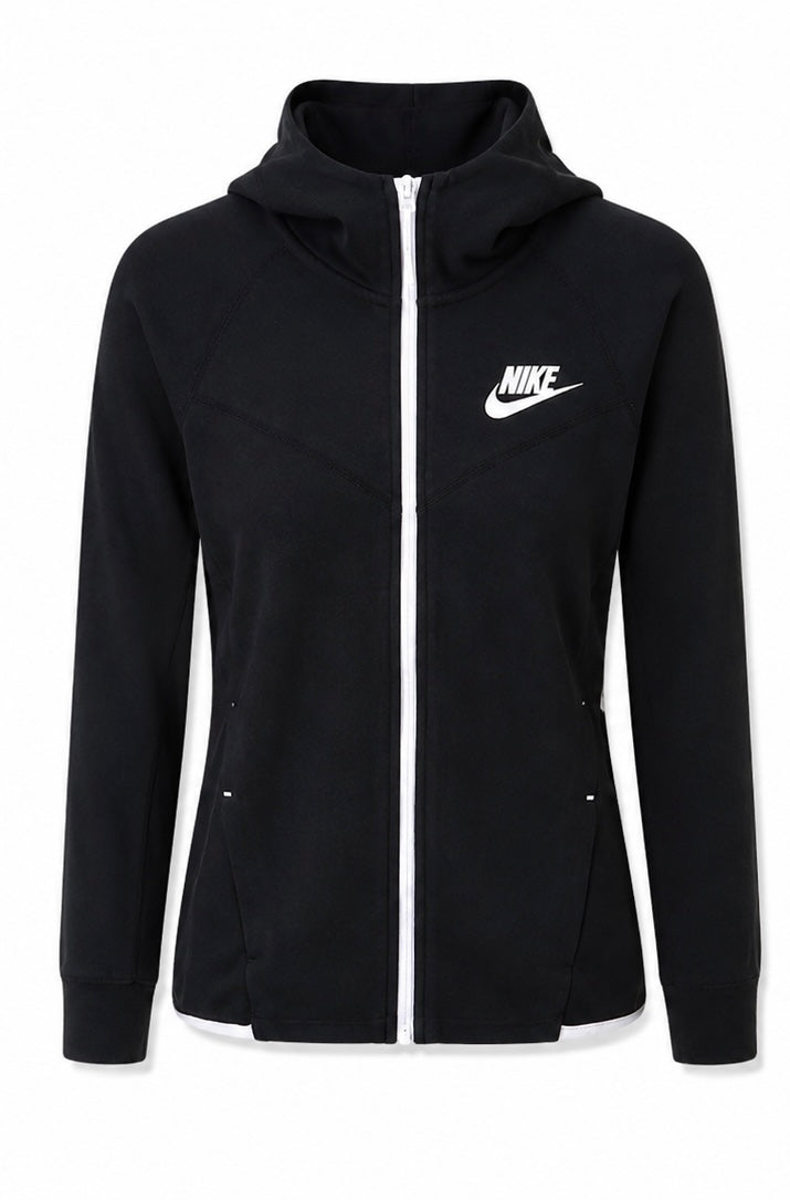 Nike Hooded Training Jacket – Black/White-S