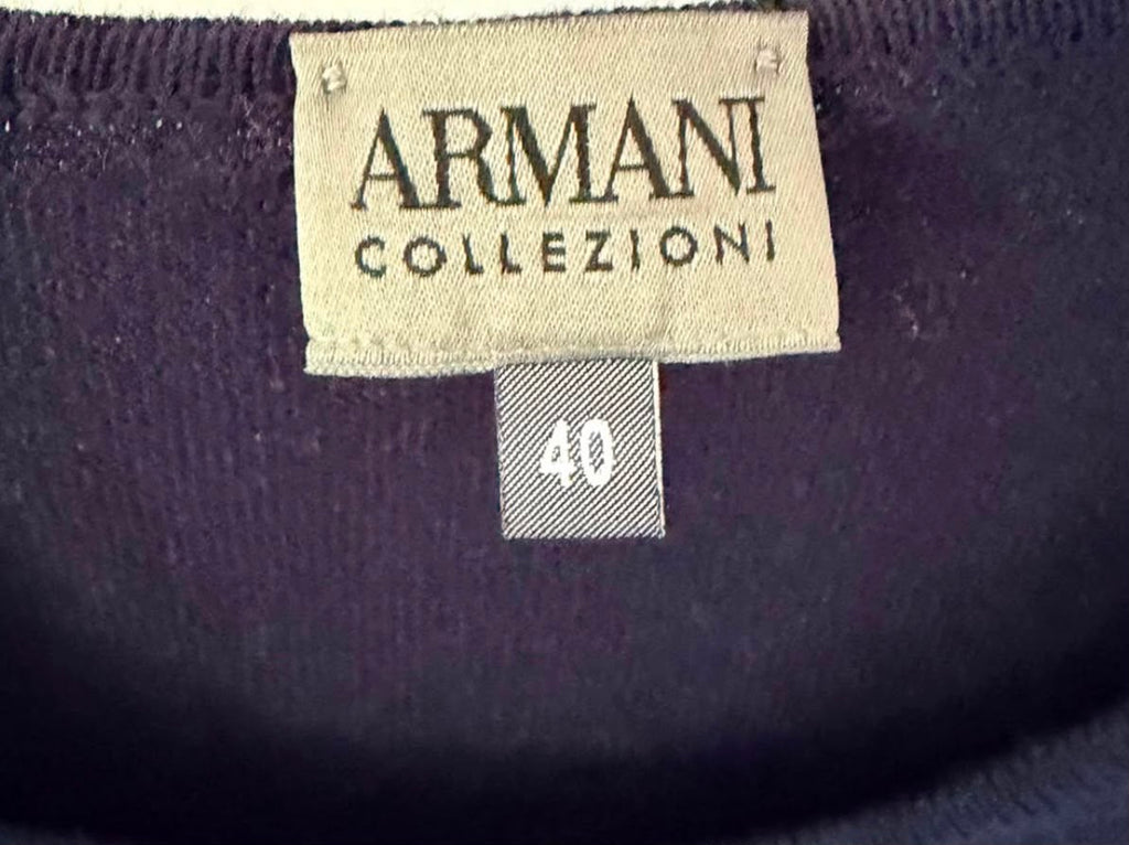 Armani Collezioni Γυναικεία Μπλούζα Μαύρη 3/4 Μανίκι –M