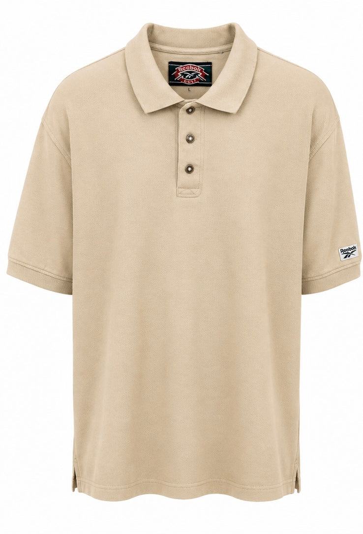 Reebok Vintage Beige Polo Shirt – L