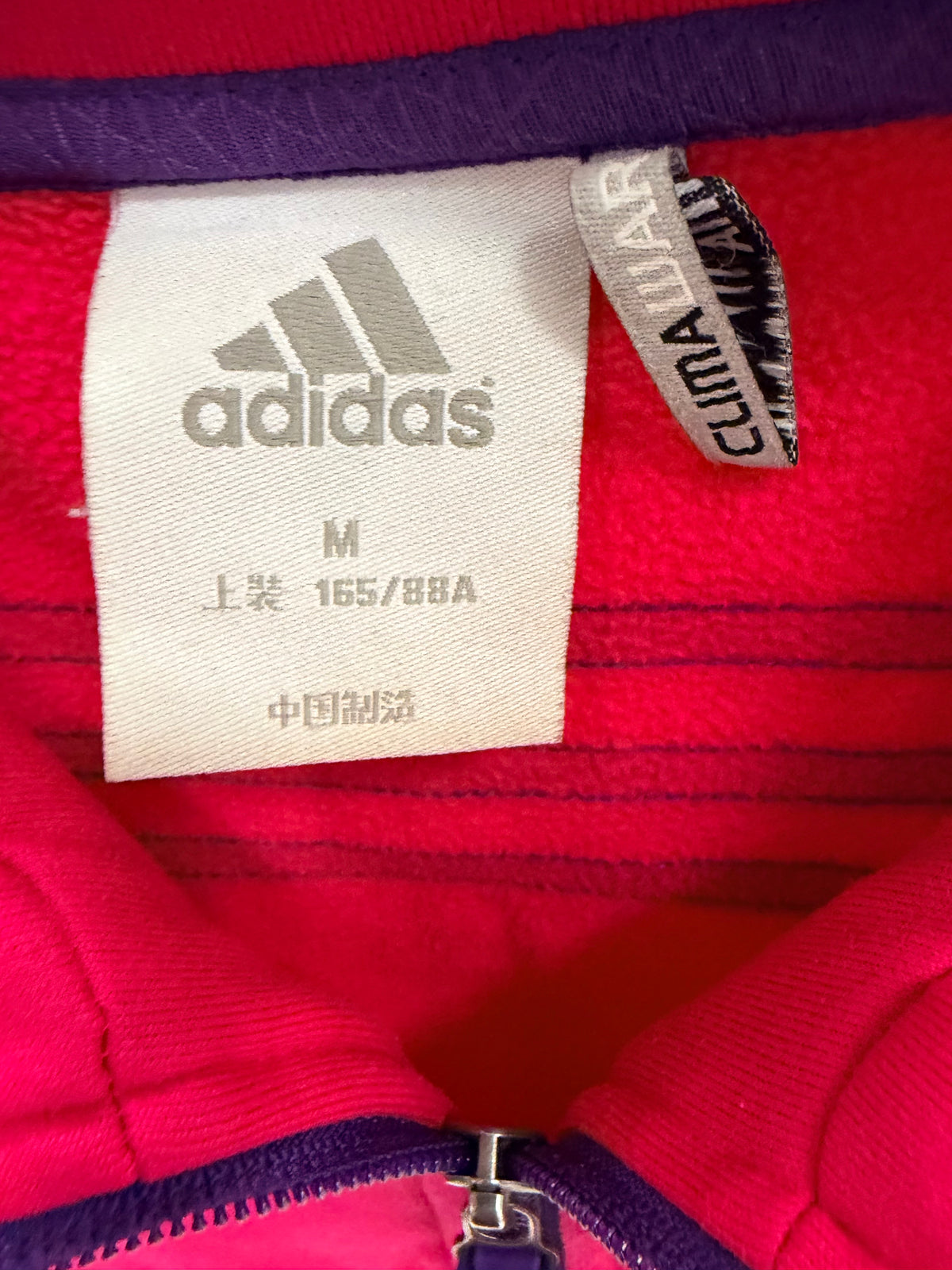 Adidas Γυναικεία Ζακέτα Φούτερ – Φούξια/Μωβ – M