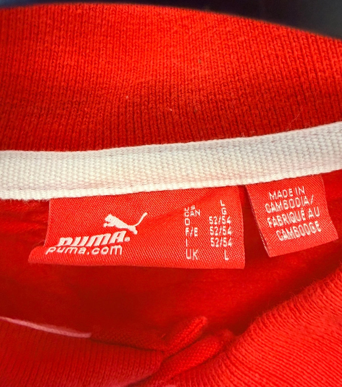 Puma Classic Red Polo Shirt – Large