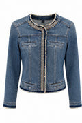 Liu Jo Embellished Denim Jacket – Light Blue-M