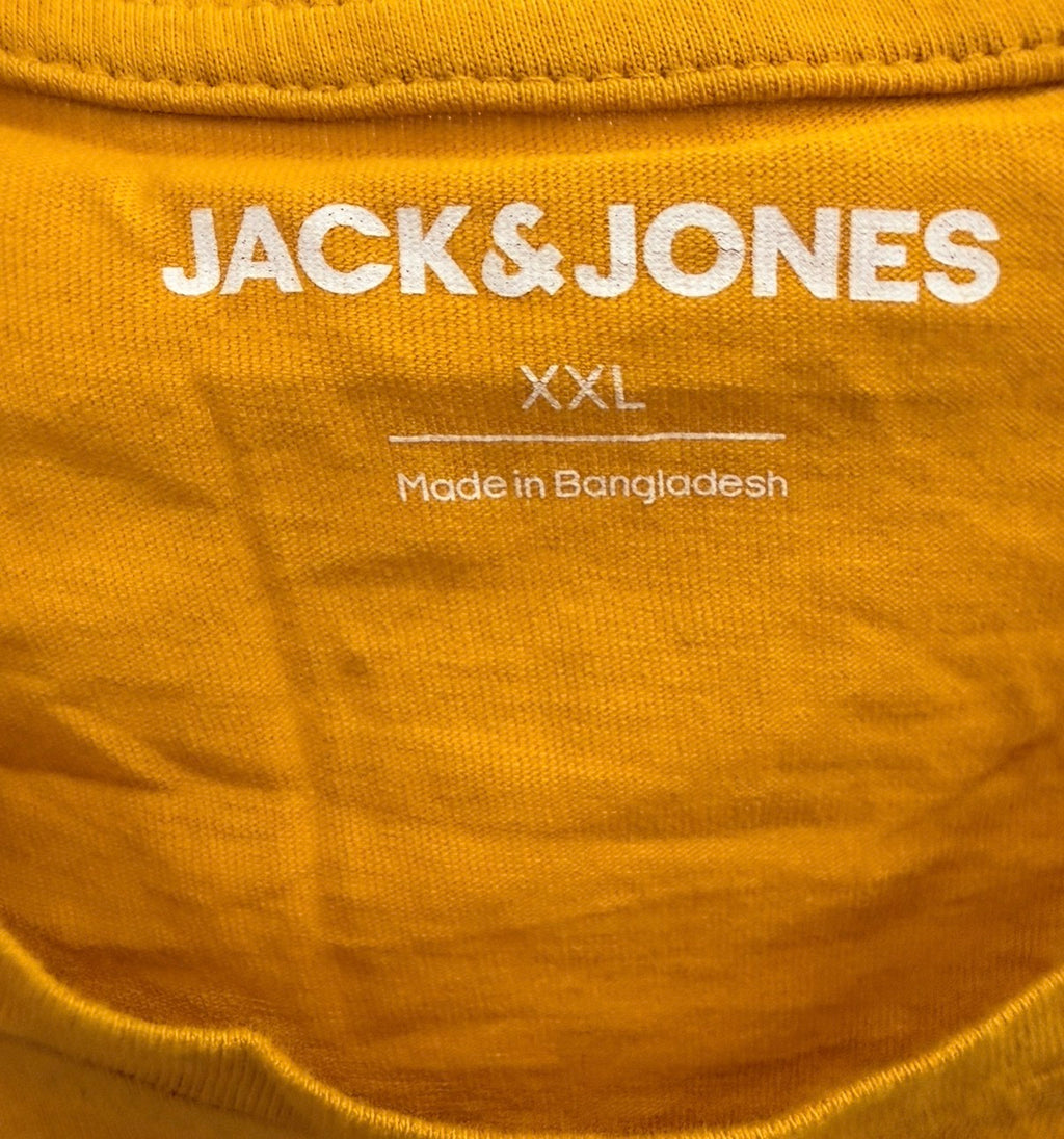Jack & Jones Ανδρικό T-Shirt Μπλουζάκι Denim – Μουσταρδί – XXL