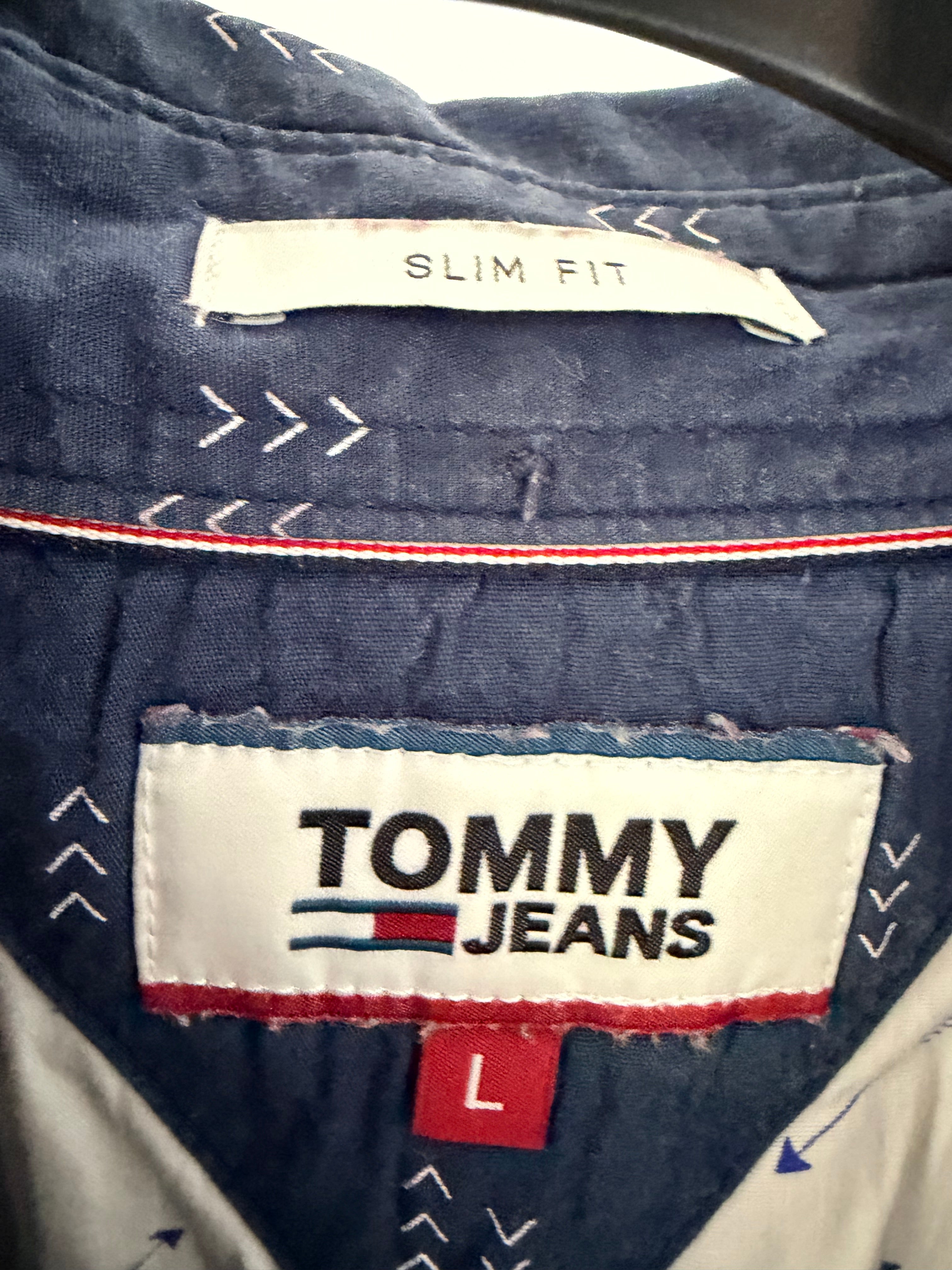 Tommy Jeans Ανδρικό Slim Fit Πουκάμισο – Μπλε-L