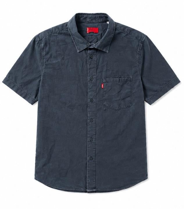 Levi’s Ανδρικό Κοντομάνικο Πουκάμισο – Μαύρο/Ανθρακί – M