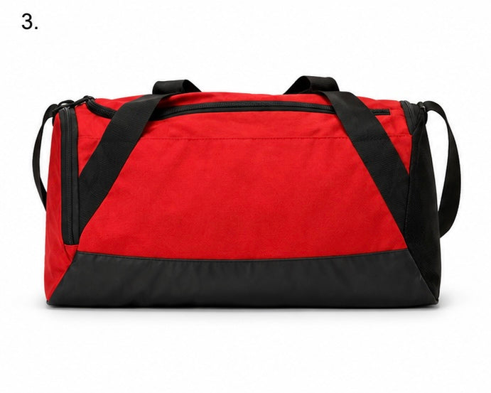 Nike Brasilia Red & Black Duffel Bag