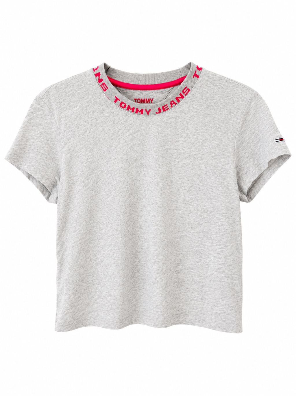 Tommy Jeans Γυναικείο T-Shirt Γκρι Melange-S