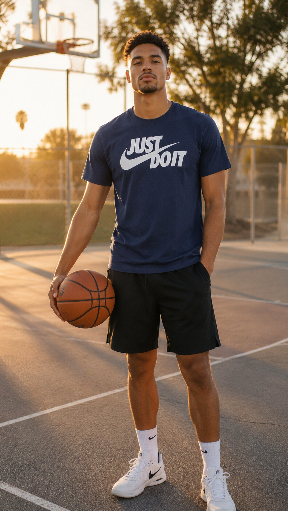 Nike Ανδρικό T-Shirt Μπλουζάκι – Μπλε – S