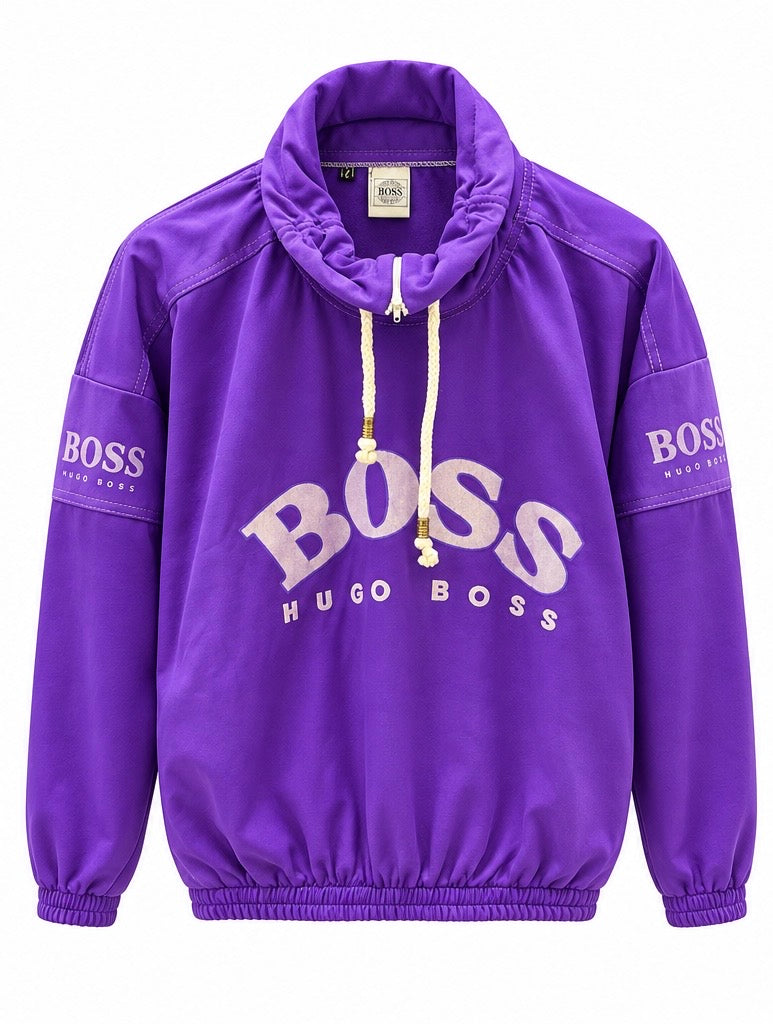 Hugo Boss Ανδρικό Φούτερ Μωβ – XL