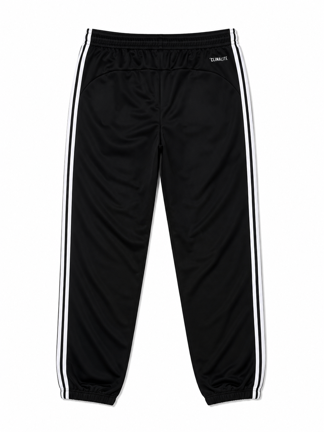 adidas Black 3-Stripes Track Pants-L