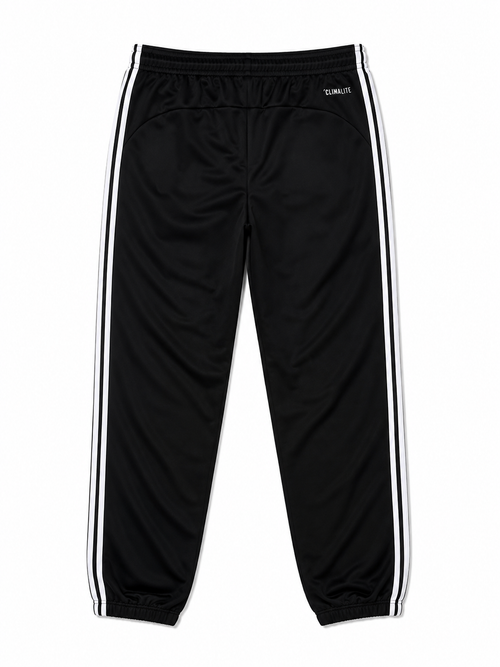 adidas Black 3-Stripes Track Pants-L