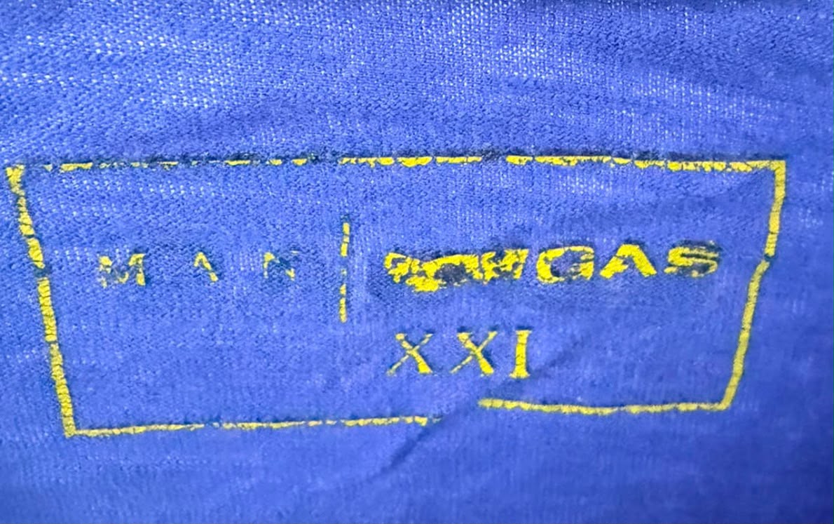 GAS Ανδρικό T-Shirt Μπλε – Μέγεθος XXL