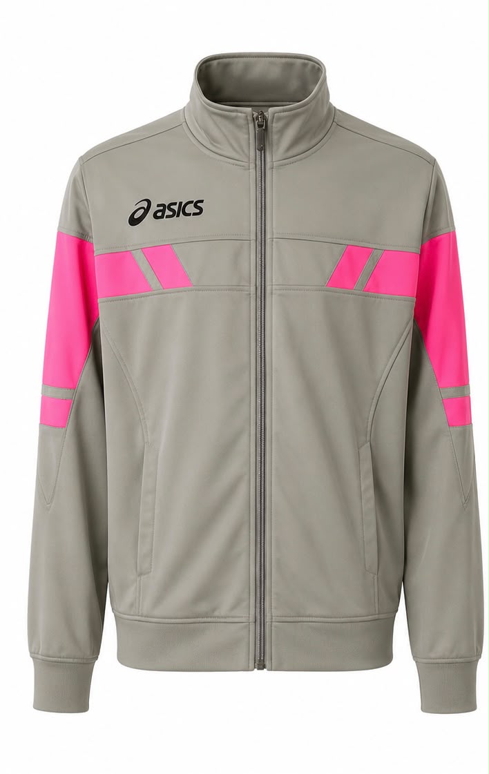 ASICS Track Jacket – Grey/Pink-M