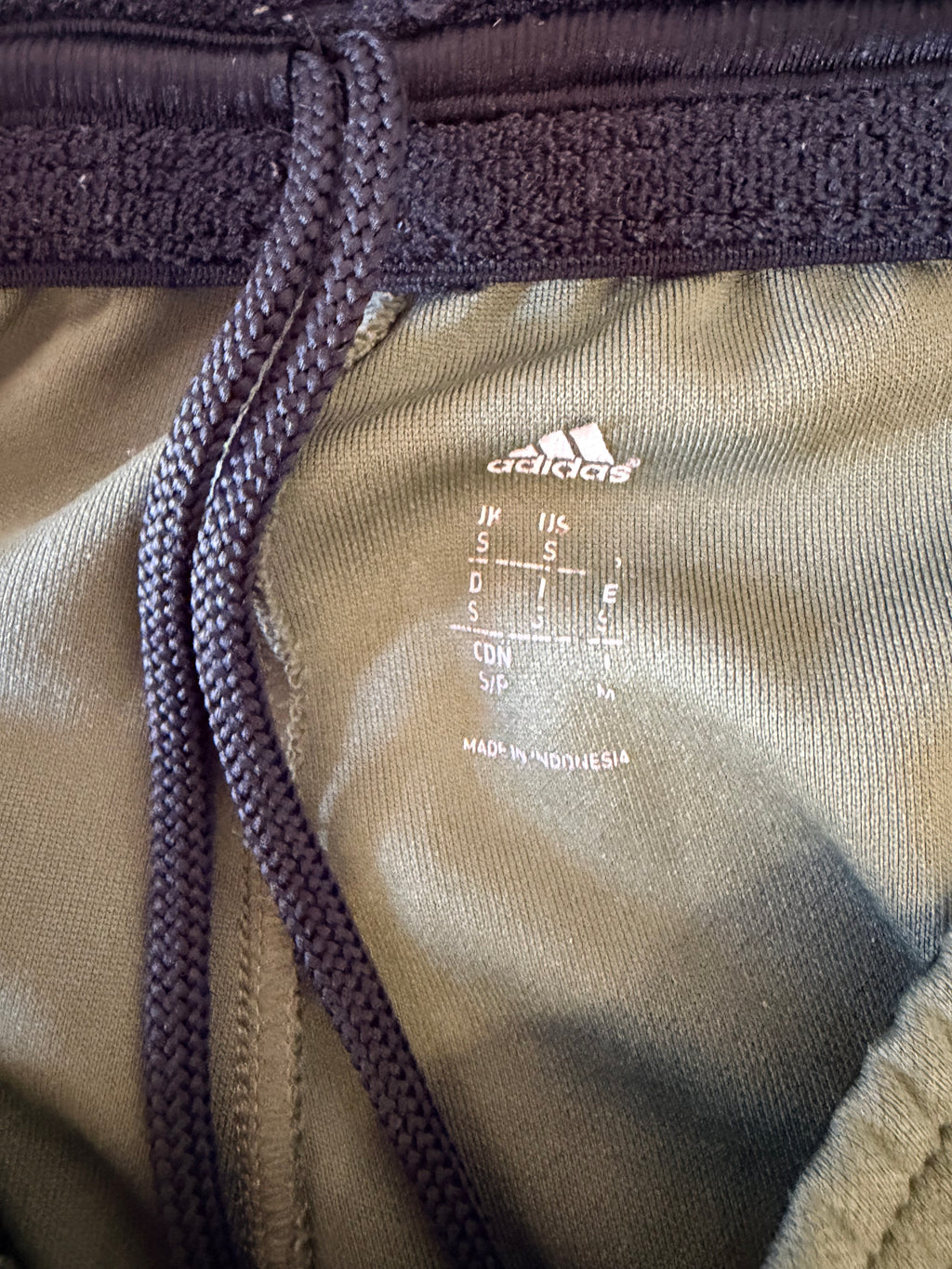 adidas Olive Green 3-Stripes Track Pants-S