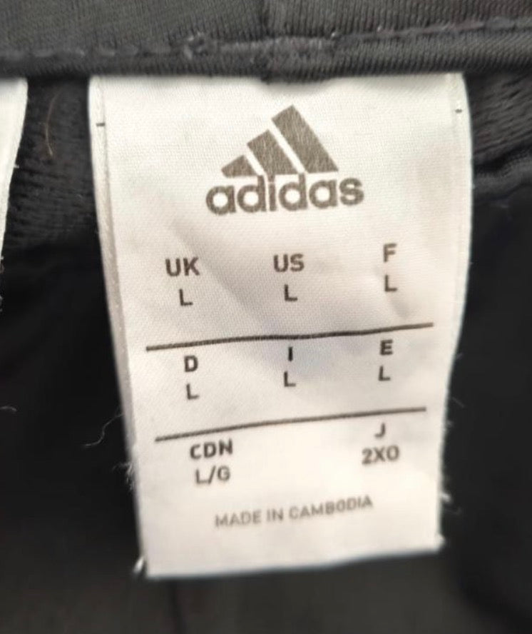 Adidas Ανδρικό Παντελόνι Φόρμας Μαύρο - L