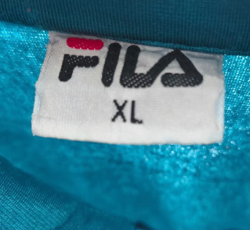 Fila Ανδρική Ζακέτα Τιρκουάζ - XL