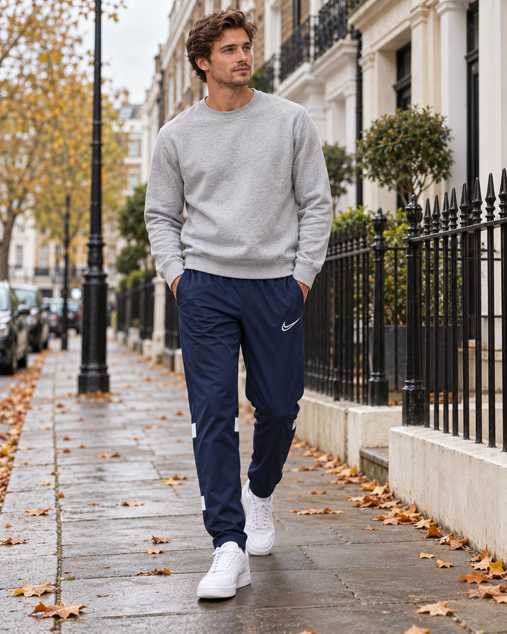 Nike Dri-FIT Ανδρικό Παντελόνι Φόρμας – Μπλε – M